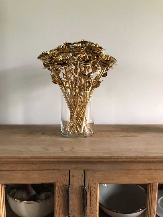 8 Bronze Roses 8 Anniversary Gift Bronze Gift for Her 8 Years