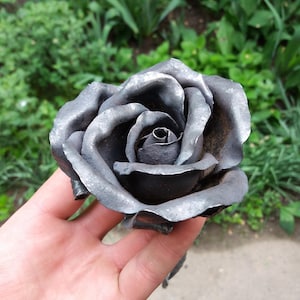 Rose, Hand forged rose, Metal rose, Steel  Rose, iron anniversary, Iron Rose 6th anniversary gift, sixth anniversary, geschmiedete rose