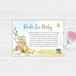Verhalenboekboeken voor baby Teken- en boekverzoekkaarten, verhalenboekthema Afdrukbaar 8 x 10 teken en afdrukbaar 5 x 3,5-boekverzoekkaartinsteekkaarten