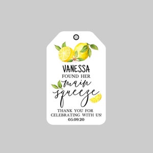She found her main squeeze Tags,Limoncello Tags,Lemon Theme Bridal Shower Tags,She found her main squeeze Bridal Shower Tags,Lemonade Tags