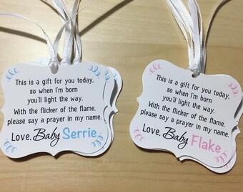 baby shower gift tags for favors