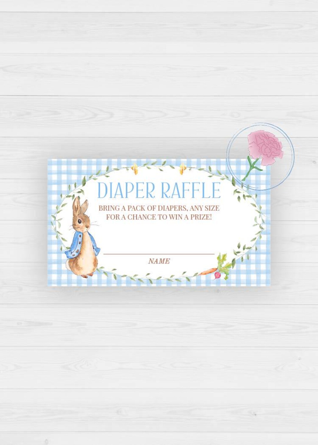 Peter Rabbit Diaper Raffle Sign Peter Rabbit Diaper Raffle Sign and Tickets,beatrix Potter Printable ...