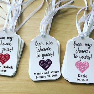 From my shower to yours Favor Tags,Bridal Shower Favor Tags,Baby Shower Favor Tags,Soap or Scrub Favor Tags