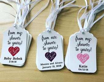 From my shower to yours Favor Tags,Bridal Shower Favor Tags,Baby Shower Favor Tags,Soap or Scrub Favor Tags