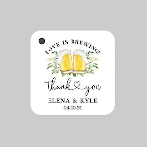 Love is Brewing Favor Tags,Beer Favor Tags,Brews Before They say I do Party Tags,Love is brewing!,Couples Shower Tags,Wedding Thank you Tags