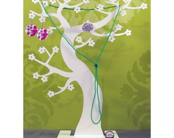 Hanami jewelry tree white or pink magenta