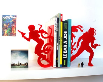 Large vintage SF bookends