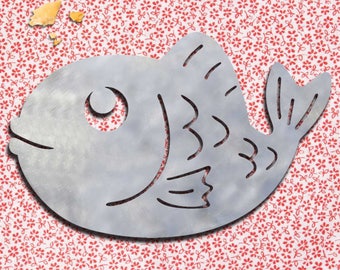 Underside "Petit Poisson" in brushed stainless steel