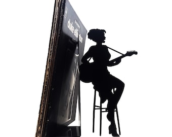 Bookends vinilo sostiene guitarrista de jazz