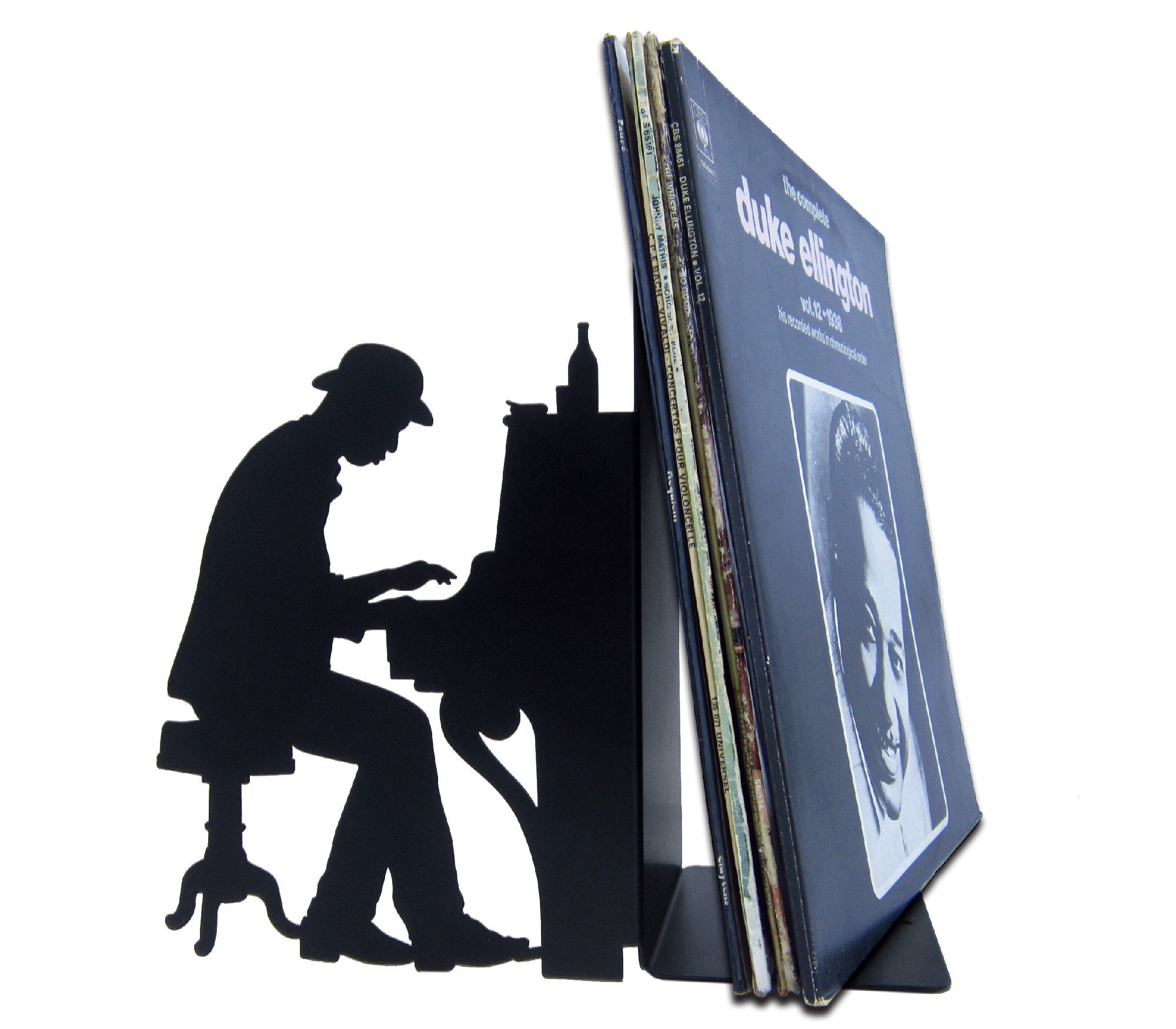 Serre-Livres Cale Vinyles Pianiste Jazz