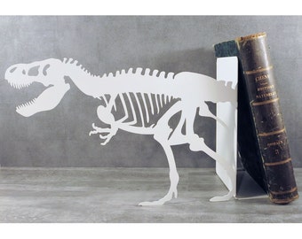 Large black or white Tyranosaurus metal bookend