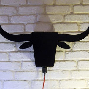 Black or brushed stainless steel to toro wall lamp image 2