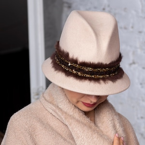 Stiff Brim Fedora Etsy UK