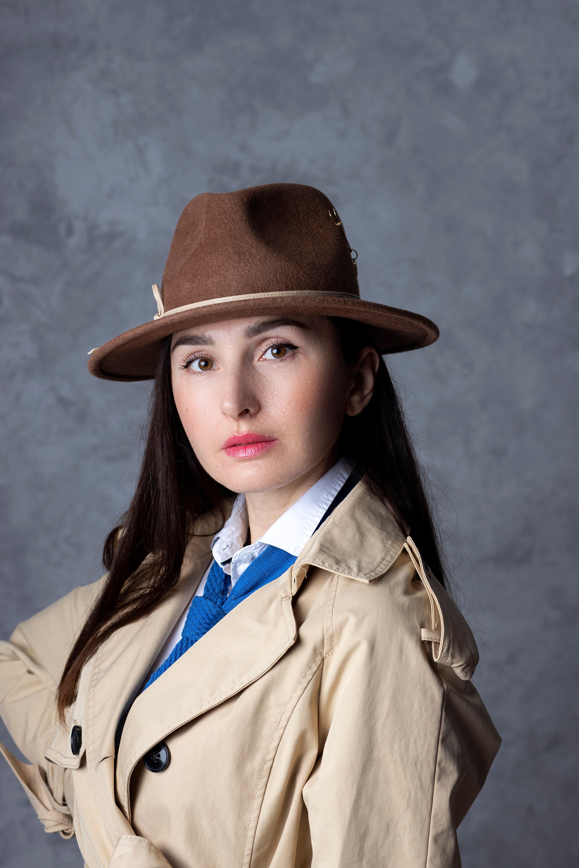 COFFEE BROWN LADIES STYLISH FEDORA HAT *NWT* il_fullxfull.3607173430_1uz4.jpg main image 3