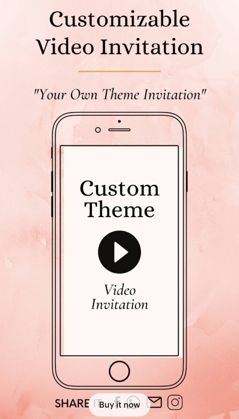 Custom Video Invites, Custom Invitations, Video Slideshows, Special ...