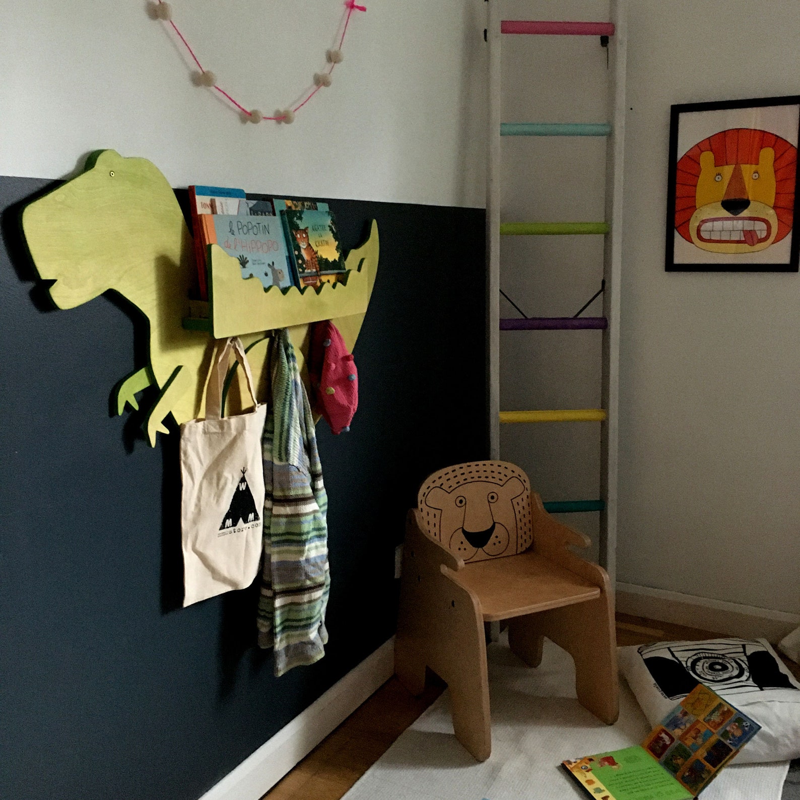 Dinosaur Decor Trex Dinosaur Storage Shelf Playroom Kids Etsy