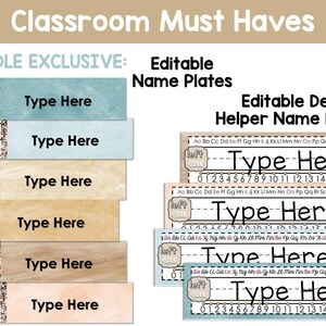 Neutral Boho Classroom Decor Bundle Neutral Classroom Theme Calming ...