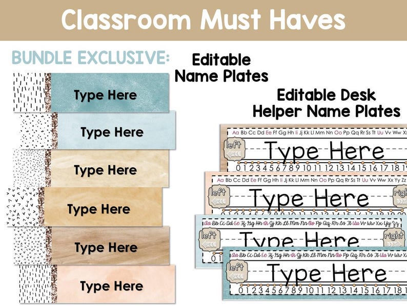 Neutral classroom decor bundle neutral classroom theme calming classroom decor boho classroom decor boho classroom bundle boho classroom schedule boho classroom decor bundle class decor