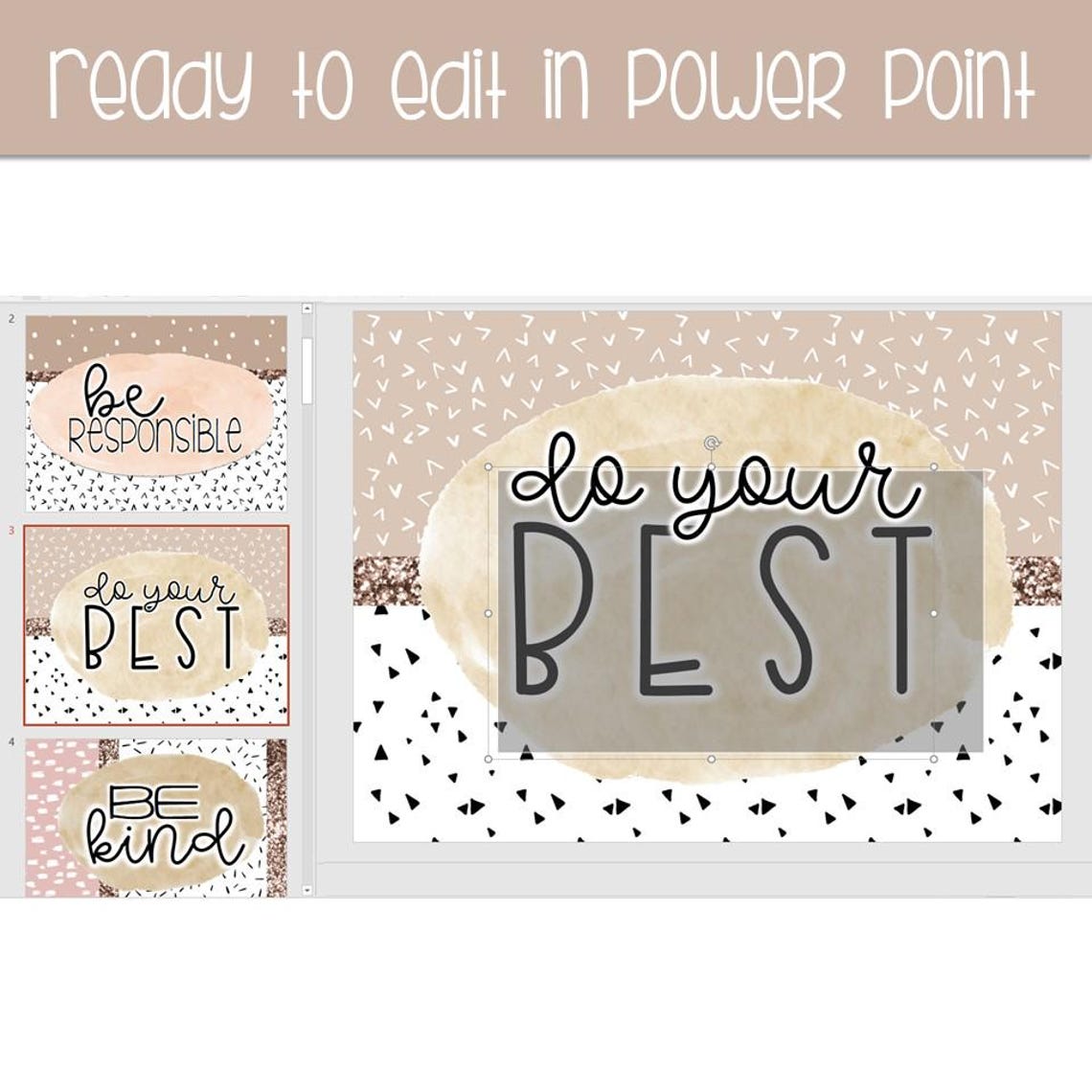 Editable Boho Classroom Rules Posters Printable Neutral Boho Classroom ...