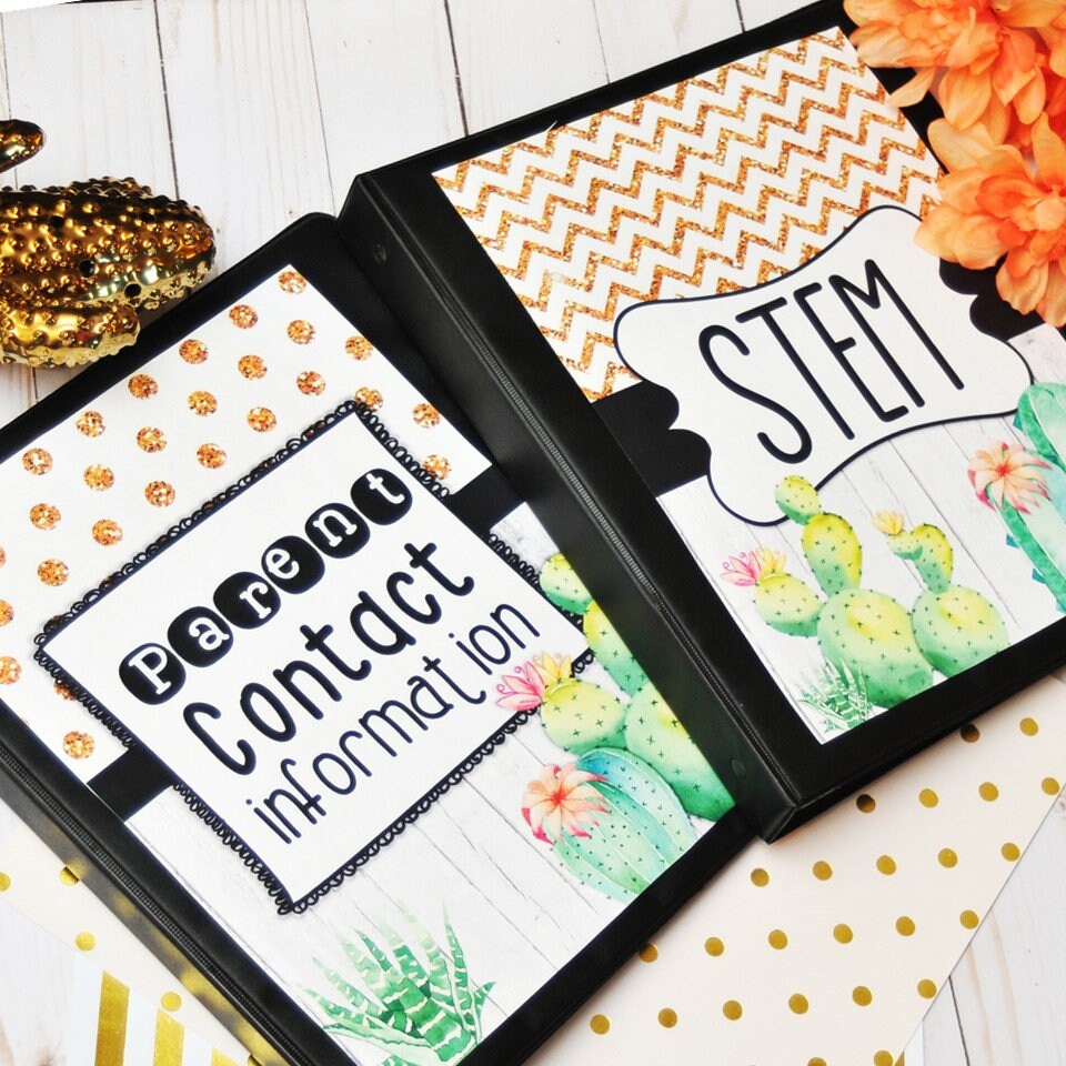 Editable Binder Covers and Spines Neutral Boho Classroom Decor ...