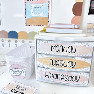 Neutral classroom decor bundle neutral classroom theme calming classroom decor boho classroom decor boho classroom bundle boho classroom schedule boho classroom decor bundle class decor