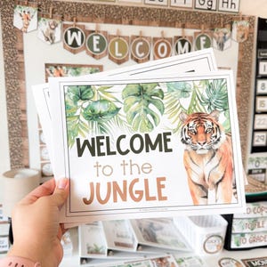 Jungle Themed Classroom Decor Bundle Safari Classroom Decor Calming ...