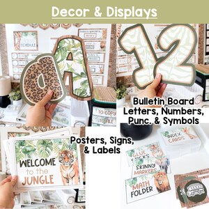 Jungle Themed Classroom Decor Bundle Safari Classroom Decor Calming ...