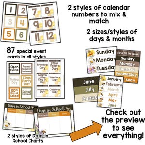 Bee Classroom Calendar Set & Weather Display Bee Classroom Decor Space ...