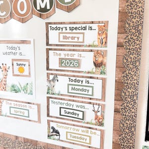 Jungle Themed Classroom Decor Bundle Safari Classroom Decor Calming ...