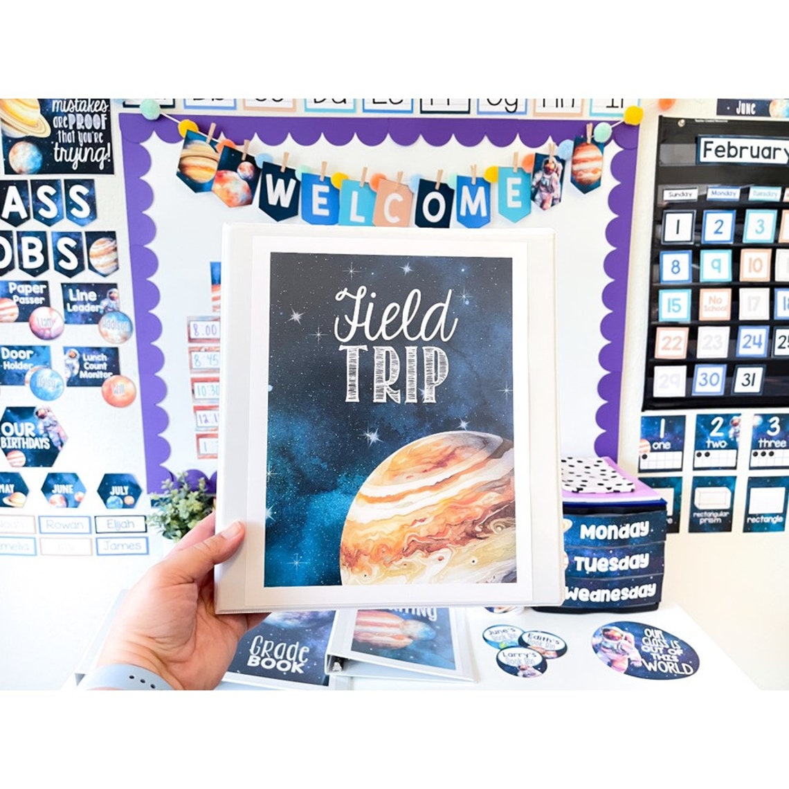 Space Classroom Decor Bundle | Classroom Bulletin Board Display Posters ...