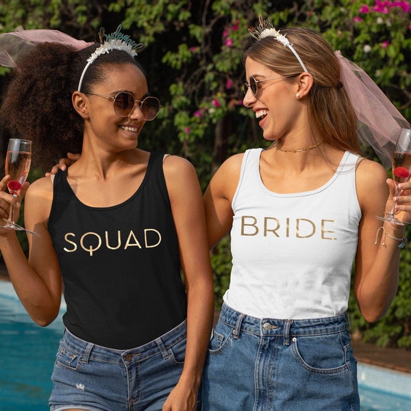 Bridal Party Shirt Set. Bridal Party shirts. Bridal Party Tanks. Bridesmaid Shirt. Bride Shirt. Maid of Honor. Bridal party. Wedding.s1