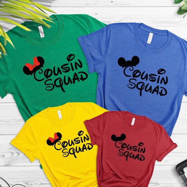 Disney Cousin Squad, Disney Trip, Disney Cousin Trip, Disney Cousin Shirts, Disney Matching Shirts, Disney Cousin Crew Shirt, Cousin Shirt