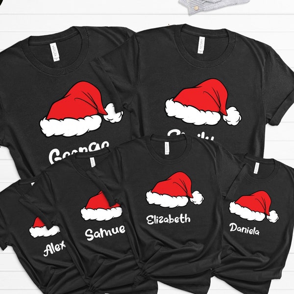 Cadeau de Noël pour la famille, chemise de Noël en famille, t-shirts de Noël assortis, t-shirt de Noël personnalisé, KT186