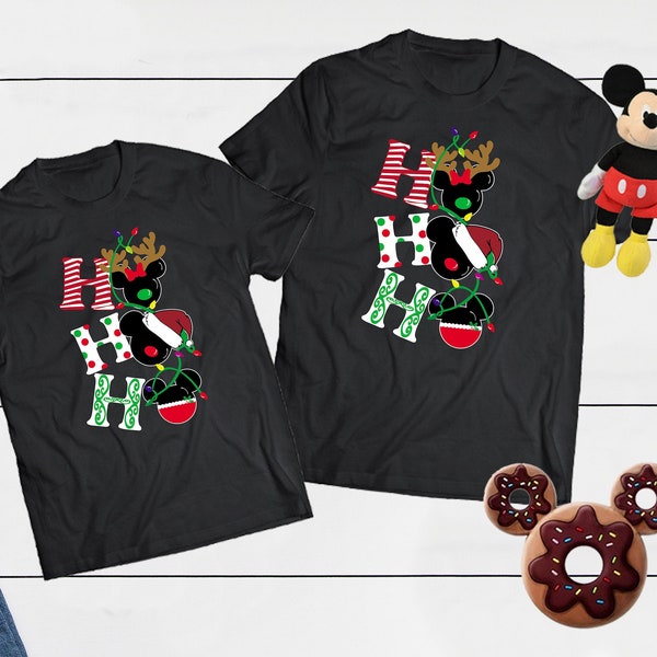 Ho Ho Ho Christmas, Disney Christmas Tee, Christmas Gift, Disney Family Shirt, Matching Family Tees, Disney Sweater, Disney Cruise Tshirt