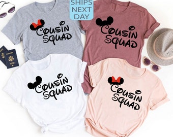 Disney Cousin Squad, Disney Trip, Disney Cousin Trip, Disney Cousin Shirts, Disney Matching Shirts, Disney Cousin Crew Shirt, Cousin Shirt