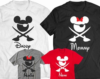 mickey pirate shirt