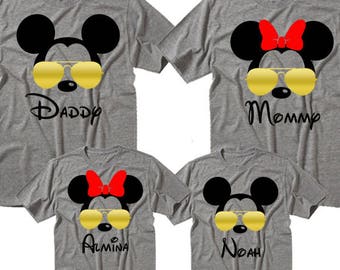 Disney Family Shirts Disney Shirts Mickey and Minnie Head Custom Disney Trip Shirt I Cruise