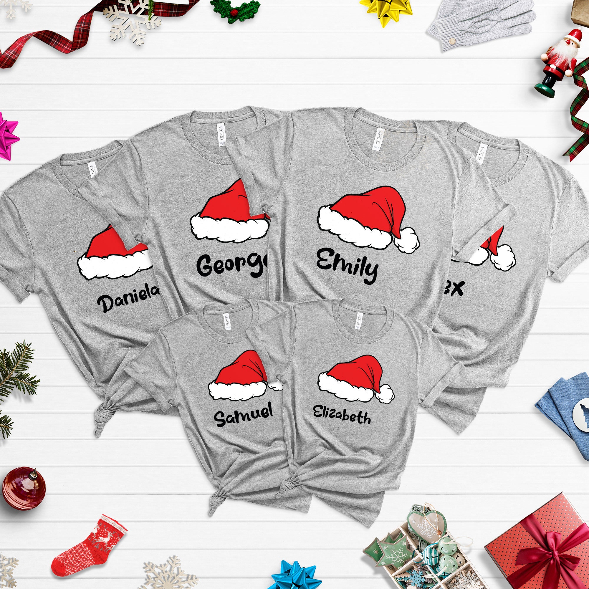 Discover Matching Family Christmas Shirts, Family Christmas Shirt, Matching Xmas Tees, Custom Christmas Tee, KT186