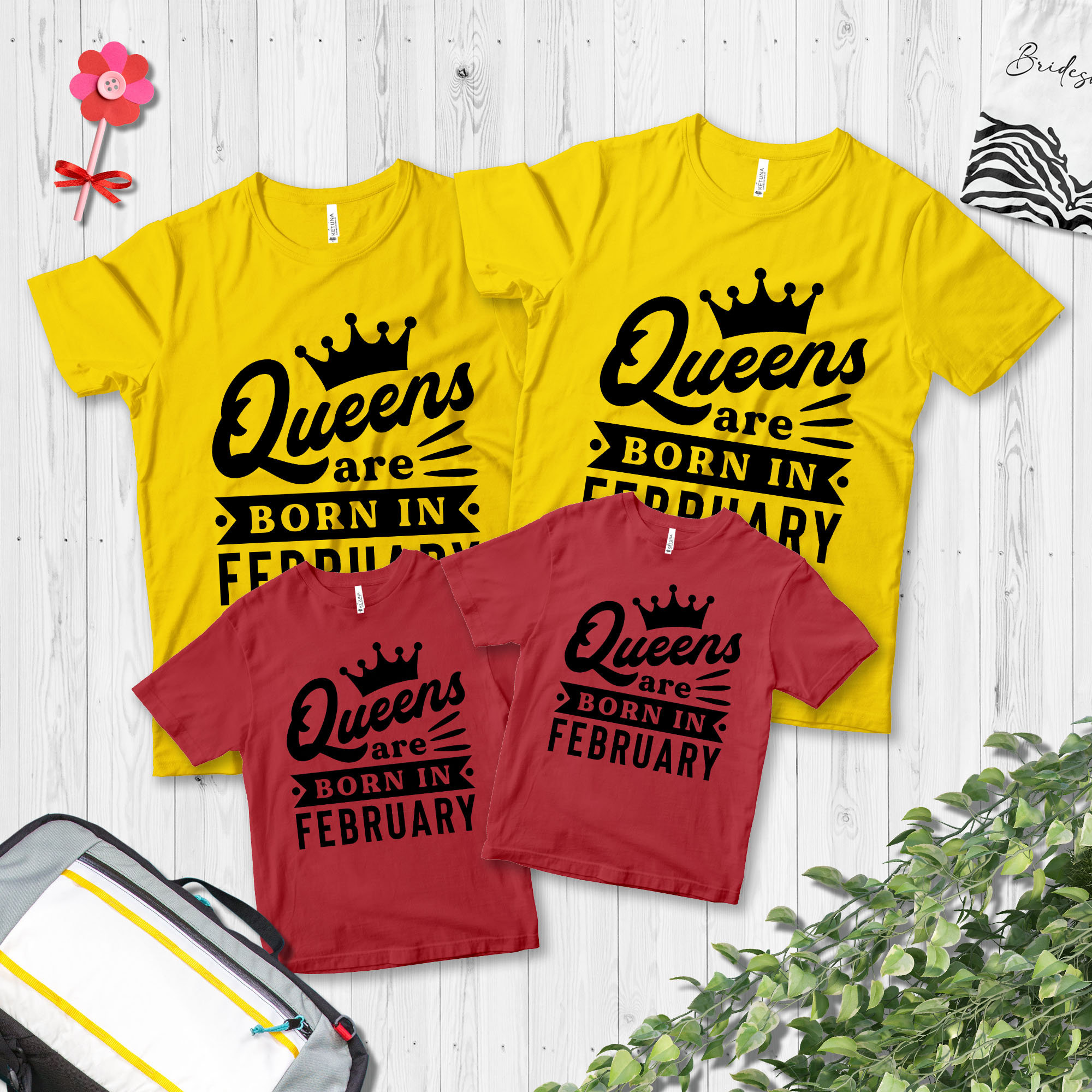 Queens Are Born in February Birthday Queen Birthday - Etsy
