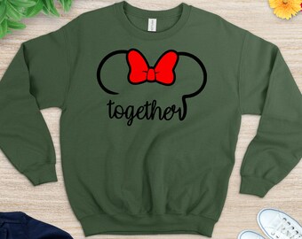 Disney Wedding Sweat, Bride And Groom Sweat,Minnie Wedding Couples together Forever Sweat, Anniversary Sweat, Disney Wedding Matching Shirt