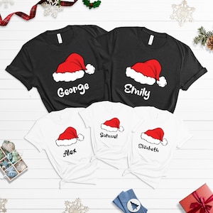 Cadeau de Noël pour la famille, chemise de Noël en famille, t-shirts de Noël assortis, t-shirt de Noël personnalisé, KT186 image 5