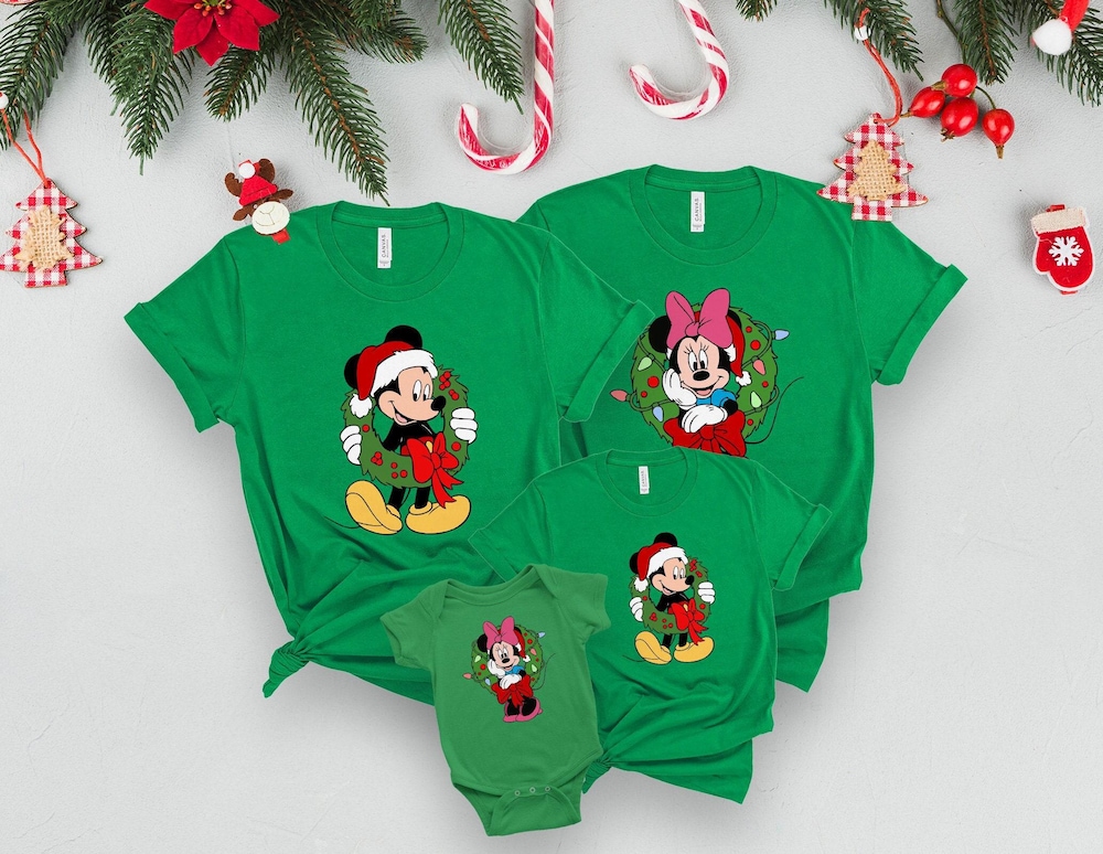 Disney Christmas Shirt, Disney Shirt, Christmas Shirt, Mickey Shirt, Minnie Shirt, Matching Shirts, Family Shirt, Xmas Shirt, Group Shirt Teesummer