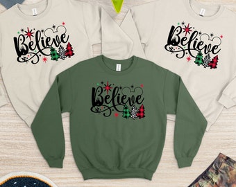 Believe in the Magic, Disney Parks,Disney Mickey Minnie Couple sweat, Believe Day Sweat, Believe sweat , Believe Sweat, Believe shirt