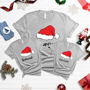 Cadeau de Noël pour la famille, chemise de Noël en famille, t-shirts de Noël assortis, t-shirt de Noël personnalisé, KT186 image 9