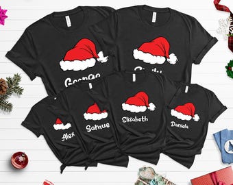 Chemises de Noël en famille assorties, Chemise de Noël en famille, T-shirts de Noël assortis, T-shirt de Noël personnalisé, KT186