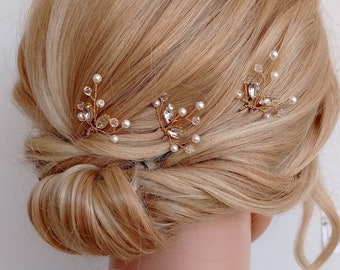 Pearl Hair Pins for Wedding Headpiece, Bridal Hair Pieces