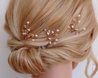 Pearl Hair Pins for Wedding Headpiece, Bridal hair Pieces, Wedding hair Accessories, Small Hair Pins