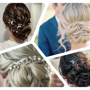 Bridal Hair Pins, Haarschmuck Braut, Hochzeit Haarschmuck, Haarnadel image 3