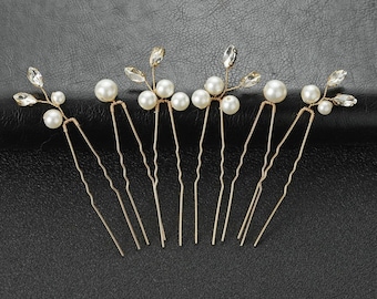 Pearl Bridal Wedding Hair Pins