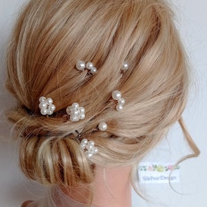 Perle Haarnadeln, Hochzeit Braut Perle Haarnadeln, Hochzeit Haarkamm, Gold Perle Haarspange, Hochzeit Haarteil, Schmuck-Set